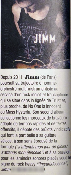 JIMM Rock N Folk interview